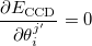\begin{equation} \label{eq532} \frac{\partial E_{\ensuremath{\mathrm{CCD}}} }{\partial \theta _ i^{{j}'} }=0 \end{equation}