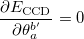 \begin{equation} \label{eq533} \frac{\partial E_{\ensuremath{\mathrm{CCD}}} }{\partial \theta _ a^{{b}'} }=0 \end{equation}