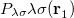 $P_{\lambda \sigma } \lambda \sigma (\ensuremath{\mathbf{r}}^{}_1)$