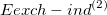 $E_\ensuremath{\mathrm{}}{exch-ind}^{(2)}$