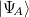 $|\Psi _{\! A}\rangle $