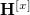 $\mathbf{H}^{[x]}$