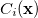 $C_ i(\ensuremath{\mathbf{x}})$