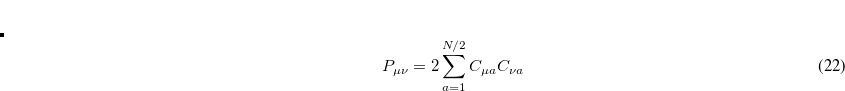 \begin{equation} \label{eq423} \left( {\mu \nu \vert \lambda \sigma } \right)= \int \int {\phi _\mu ({\rm {\bf r}}_{ 1} )\phi _\nu ({\rm {\bf r}}_{ 1} ) \left( {\frac{1}{r^{}_{12} }} \right) \phi _\lambda ({\rm {\bf r}}_{ 2} )\phi _\sigma ({\rm {\bf r}}_{\rm {\bf 2}}) \;  d{\rm {\bf r}}_{ 1} \;  d{\rm {\bf r}}_{ 2} } \;  . \end{equation}