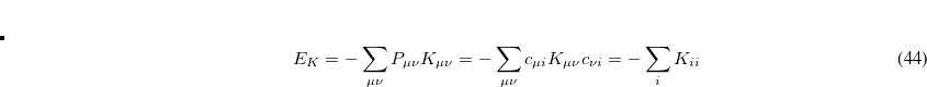 \begin{equation} \label{eq4occ-RI-K2} \frac{\partial E_ K}{\partial \Delta _{ai}} = 2K_{ai} \end{equation}