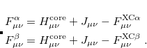 $\ensuremath{\mathbf{F}}^{\mathrm{XC}\alpha }$