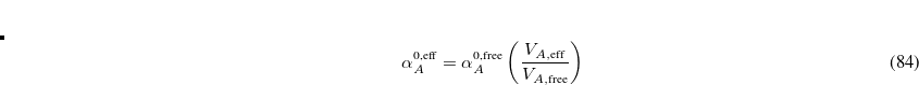 \begin{equation}  R_{\text {vdW,}A}^{\text {eff}}=R_{\text {vdW,}A}^{\text {free}} \left(\frac{V_{A,\text {eff}}}{V_{A,\text {free}}}\right)^{\! 1/3} \;  . \end{equation}