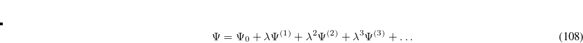 \begin{equation} \label{eq503} H_0 \Psi _0 =E^{(0)}\Psi _0 \end{equation}
