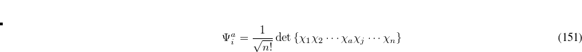 \begin{equation} \label{eq607} E_{ia} =E_{\ensuremath{\mathrm{HF}}} +\varepsilon _ a -\varepsilon _ i -\left( {ia} \right.\vert \vert \left. {ia} \right) \end{equation}