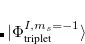 $\displaystyle  \sum \limits _{i,a}\sqrt {2}t^{Ia}_ ia^\dag _{\bar{a}}a_{i}|\Phi _{\textrm{HF}}\rangle  $